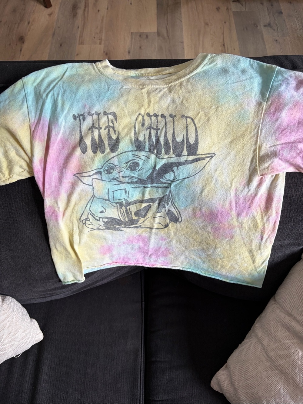 Star Wars Tie-Dye 'The Child' Pastel Graphic Crop Tee